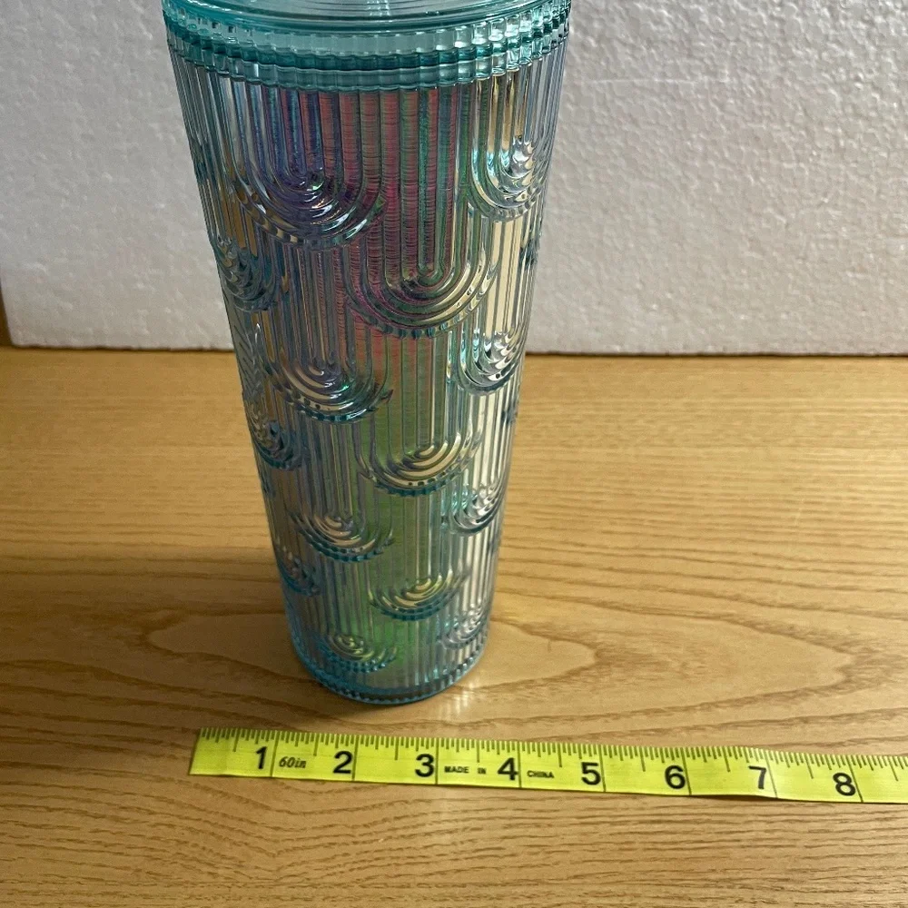 Starbucks Spring 2022 Tumbler Iridescent Mermaid Scale Design Limited Ed Retired